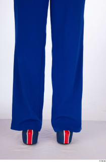 Yeva blue pants calf casual dressed uk flag lace up…